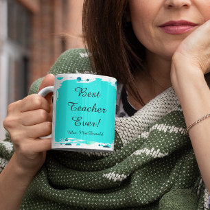 Taza De Café Regalo de lunares de Aqua mejor maestro de todos l