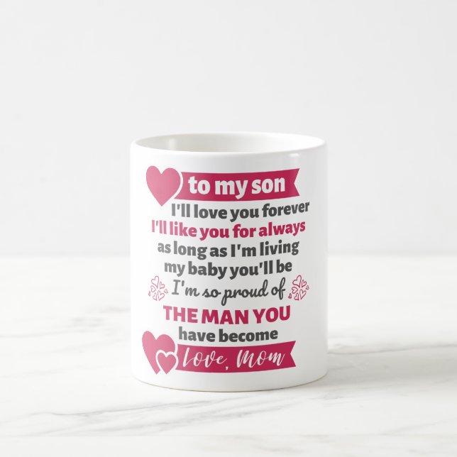 Taza De Café regalo de madre a hijo (Centro)
