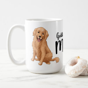Taza De Café Regalo de mamá de Golden Retriever lindo, cachorro