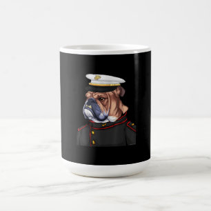 Taza De Café Regalo de mamá de papá, perro armado del Bulldog d
