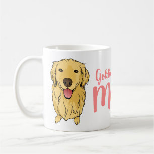 Taza De Café Regalo de Mamá Perro Cachorro Golden Retriever