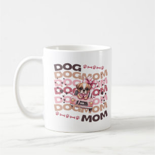Taza De Café Regalo de Mamá Perro Cachorro Lindo Coche Nombre P