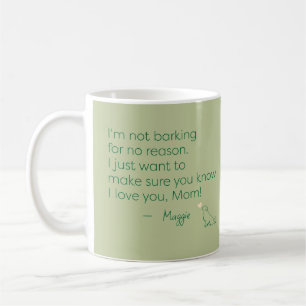 Taza De Café Regalo de Mamá Perro Retriever Dorado con Nombre P