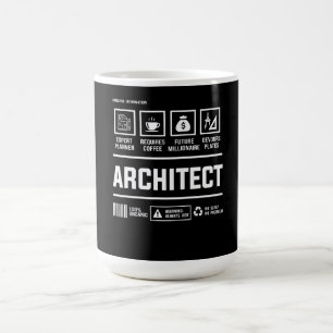 Taza De Café Regalo de mástiles de arquitectura de informació