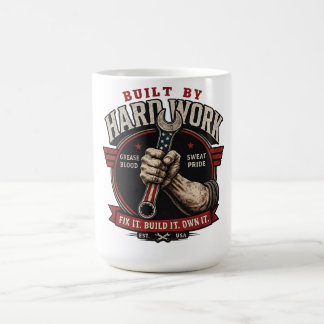 Taza De Café Regalo de Mecánico Orgulloso Vintage - Construido