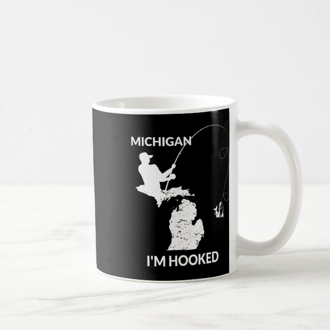 Taza De Café Regalo De Mi Michigan Para Pescadores Y (Derecha)