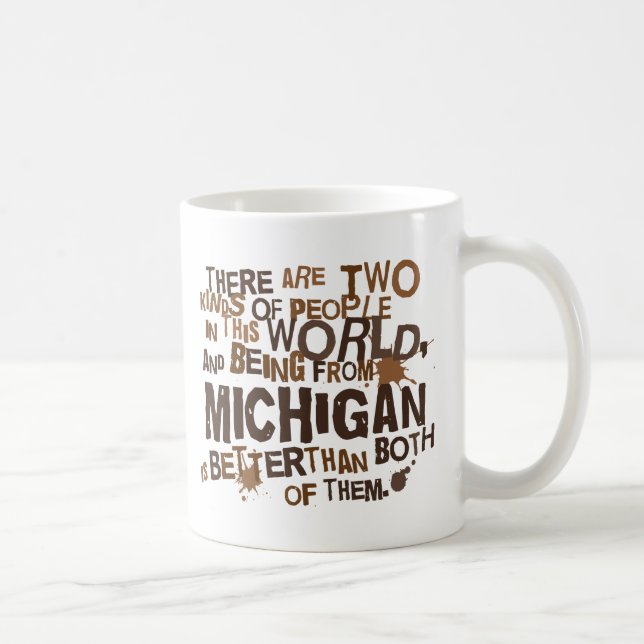 Taza De Café Regalo de Michigan (Derecha)