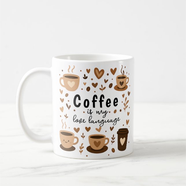 Taza De Café Regalo de moda de café helado para el amante (Izquierda)