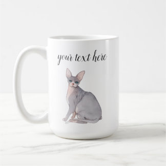 Taza De Café Regalo de mug de color de agua de raza de gato Sph
