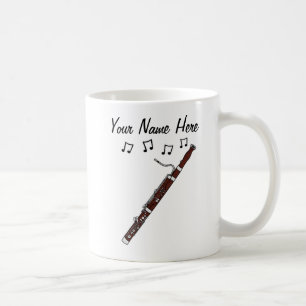 Taza De Café Regalo de músico bassonista del Personalizado de B