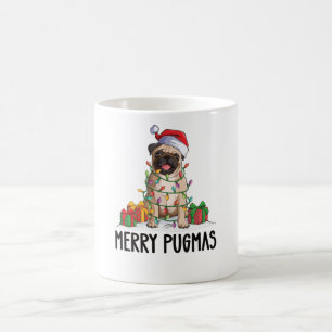 Taza De Café Regalo de Navidad 2022 de Merry Pugmas Funny Pug N