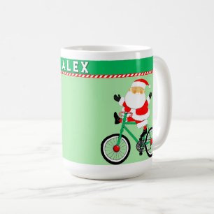 Taza De Café Regalo de Navidad de ciclismo