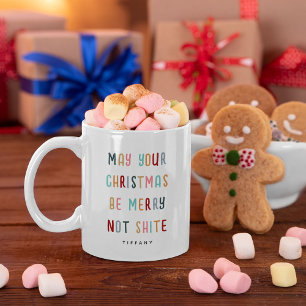 Taza De Café Regalo de Navidad divertido, moderno y personaliza