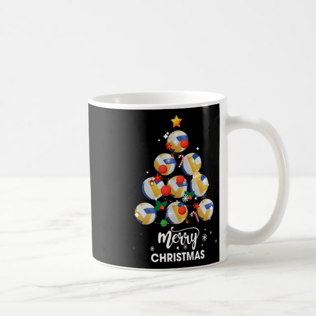 Taza De Café Regalo de Navidad en árbol de voleibol para Navida (Derecha)