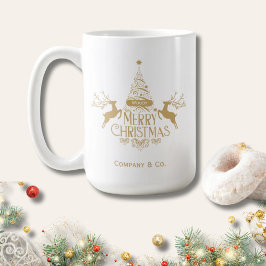 Taza De Café Regalo de Navidad Feliz con Nombre Personalizado p