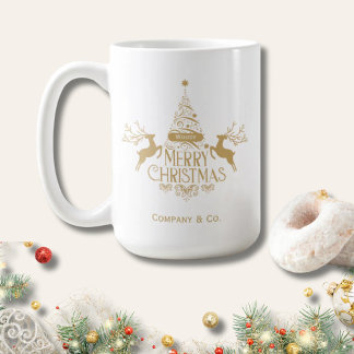 Taza De Café Regalo de Navidad Feliz con Nombre Personalizado p