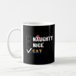 Taza De Café Regalo de Navidad LGBT Orgullo Gay Arcoíris Travie