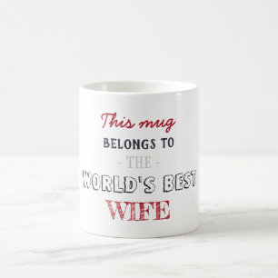 Taza De Café Regalo de Navidad Minimalista Mejor Esposa