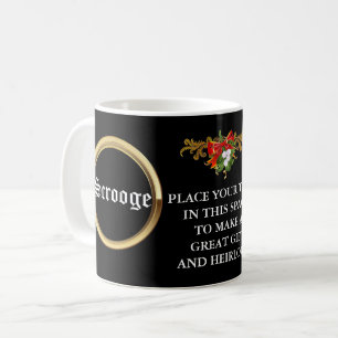 Taza De Café Regalo de Navidad personalizado "¡Bah Humbug!" de 