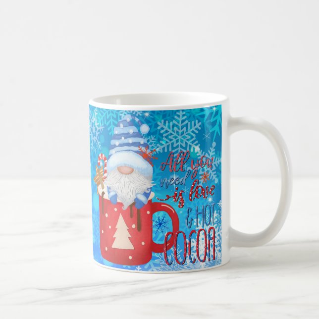Taza De Café Regalo de Navidades de copo de nieve festivo (Derecha)