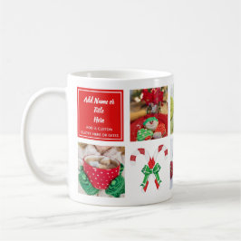 Taza De Café Regalo de Navidades de fotografía familiares moder