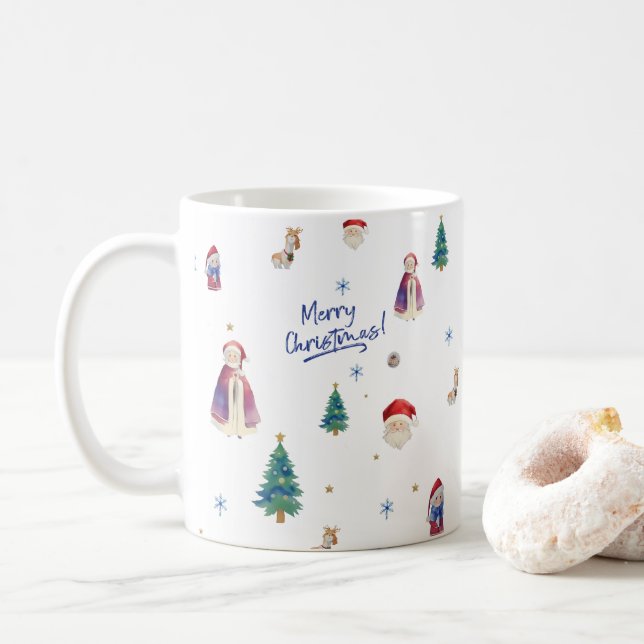 Taza De Café Regalo de Navidades de música (Con donut)