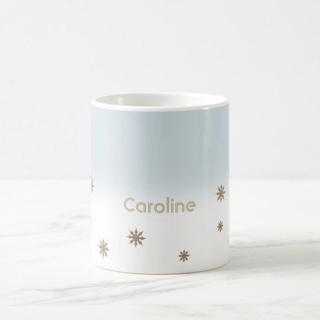 Taza De Café Regalo de Navidades de nombres personalizados de c (Centro)