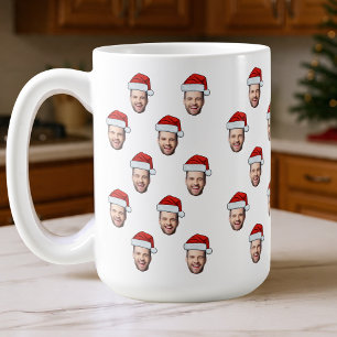 Taza De Café Regalo de Navidades de personalizado Face Photo Sa