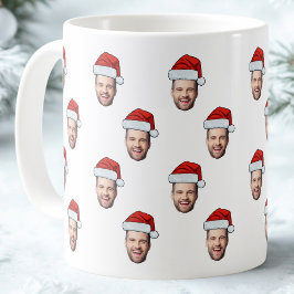 Taza De Café Regalo de Navidades de personalizado Face Photo Sa