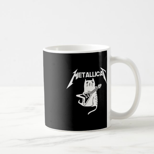 Taza De Café Regalo de Navidades divertidos de guitarra de rock (Derecha)