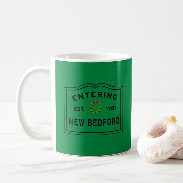 Taza De Café Regalo de navidades entrando en la flor de MAMÁES  (Con donut)