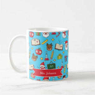 Taza De Café Regalo de navidades para profesores escolares pers