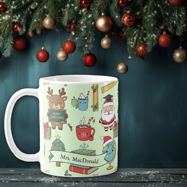 Taza De Café Regalo de navidades para profesores escolares pers (Subido por el creador)
