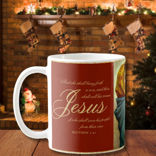 Taza De Café Regalo de Navidades religiosos y católicos infanti