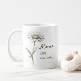 TAZA DE CAFÉ REGALO DE NOMBRE DEL MES DE NOMBRE DE FLORES DE NA