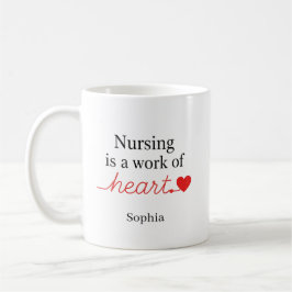 Taza De Café Regalo de nombre personalizado Enfermería es una l