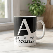 Regalo de nombre personalizado minimalista en blan