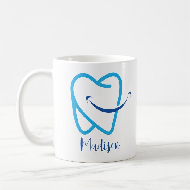 Taza De Café Regalo de nombres personalizado para Médico (Izquierda)