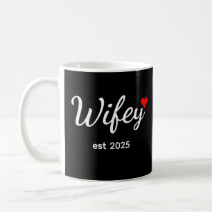 Taza De Café Regalo de novia fecha personalizada novia, regalo
