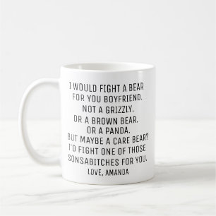Taza De Café Regalo de novio personalizado, amigo gracioso