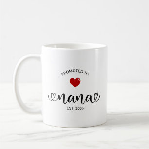 Taza De Café Regalo de nueva abuela establecida para Nana