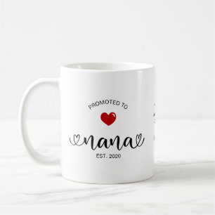 Taza De Café Regalo de nueva abuela establecida para Nana