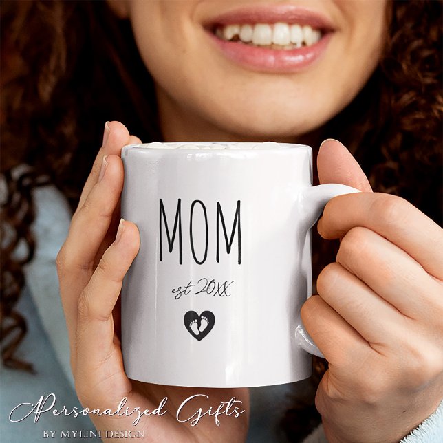 Taza De Café Regalo de nueva mamá o nueva abuela personalizado (Subido por el creador)