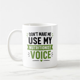 Taza De Café Regalo de nutricionista dietista registrado