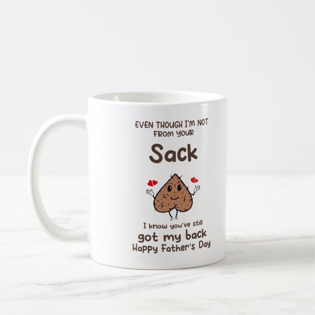 Taza De Café Regalo de papá de Stepdad, Mug de regalo del Día d (Izquierda)