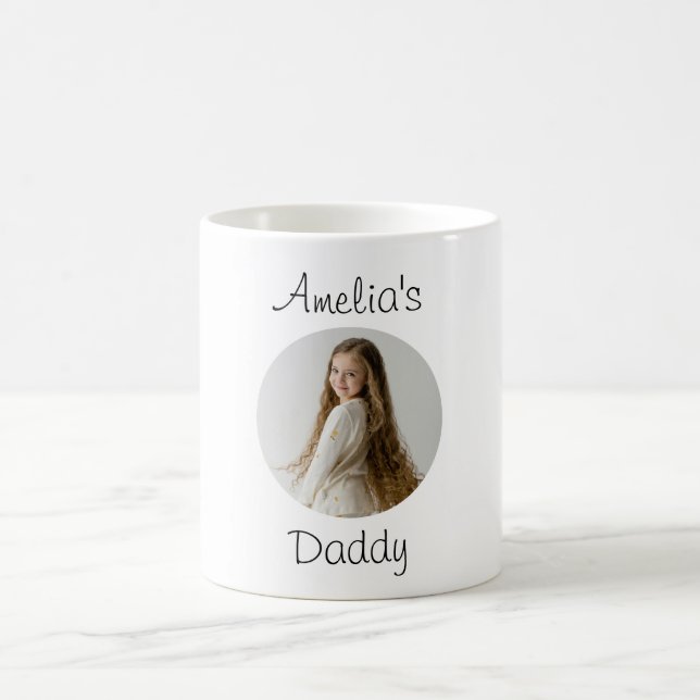 Taza De Café Regalo de papá personalizado - Cara de niño Person (Centro)