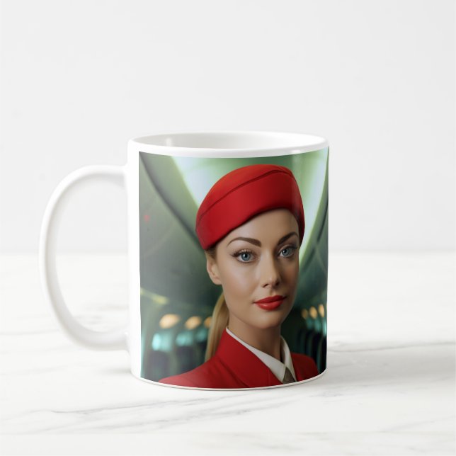 Taza De Café Regalo de peluca personalizado del operador de vue (Izquierda)