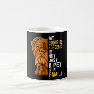 Taza De Café Regalo de perro de la familia Dogue de Burdeos