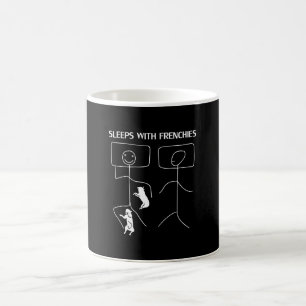 Taza De Café Regalo de perro Dormiciones con francés
