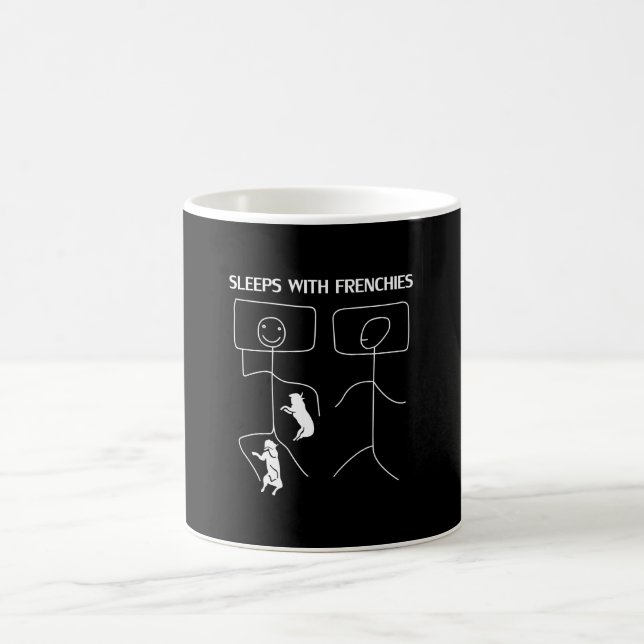 Taza De Café Regalo de perro | Dormiciones con francés (Centro)